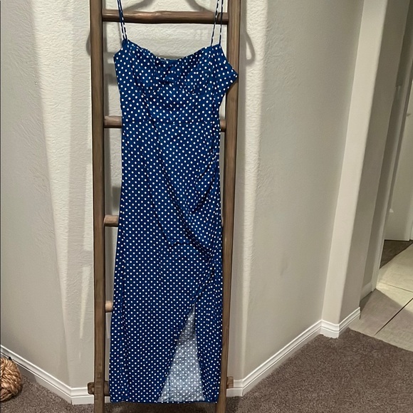 Blue Polka Dot Dress - Picture 2 of 5